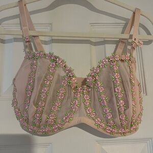 Victoria's Secret Pink & Green Floral Bra